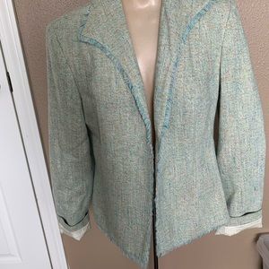 Garfield & Marks blue/green jacket Size 8